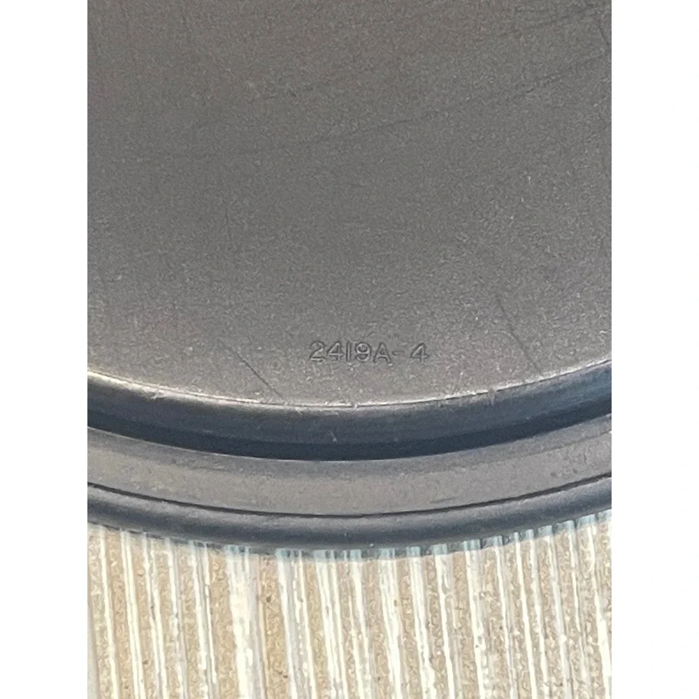 Vintage Tupperware Silver Canister with Black Lid 2418B-3 2419A-4 Made in USA